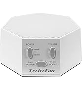 LectroFan High Fidelity White Noise Machine with 20 Unique Non-Looping Fan and White Noise Sounds...