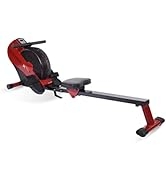 Stamina ATS Air Rower Machine with Smart Workout App - Foldable Rowing Machine with Dynamic Air R...