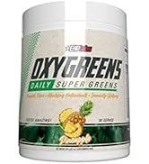 EHPlabs OxyGreens Daily Super Greens Powder - Spirulina Powder, Greens Superfood Powder with Preb...