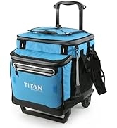 Arctic Zone Titan Deep Freeze 60 (50+10) Can Collapsible Rolling Cooler with Wheels and All-Terra...