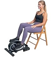 YYFITT Under Desk Elliptical Machine for Home Office, 2-in-1 Seated Standing Mini Elliptical with...