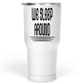 30 Oz White Large Tumbler