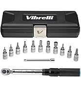 Vibrelli Bike Torque Wrench Set - 1/4 Inch Drive - 2 to 20nm, 0.1 Nm Micro - Essential MTB & Bicy...