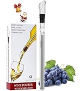 DERGUAM 3-in-1 Stainless Steel Wine Chiller with Wine Aerator and Wine Pourer, Wine Chiller Stick...