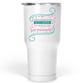 30 Oz White Large Tumbler