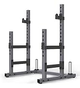 PASYOU Squat Rack for Home Gym with Max Load 1800 lbs for Bumpers and 600 lbs for J Hooks (Model:...