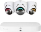 White 3 Dome Smart Security Lighting Cam