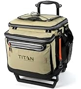 Arctic Zone Titan Deep Freeze 60 (50+10) Can Collapsible Rolling Cooler with Wheels and All-Terra...