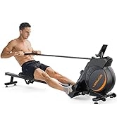 YOSUDA Magnetic Rowing Machine 350 LB Weight Capacity - Foldable Rower for Home Use with LCD Moni...