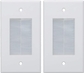 White, Wallplate, 2-pack