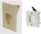 1-Gang - Ivory Cable Plate + Plate 45-0006-WH