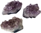 3 Piiece Raw Amethyst Druze