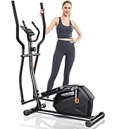 YOSUDA Compact Elliptical Machine - Cross Trainer with Hyper-Quiet Magnetic Drive System, 16 Leve...