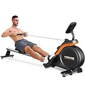 YOSUDA Magnetic Rowing Machine 350 LB Weight Capacity - Foldable Rower for Home Use with LCD Moni...