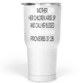 30 Oz White Large Tumbler