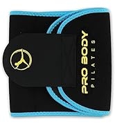 ProBody Pilates Sweat Band for Women and Men, Sweat Waist Trimmer Belt for High-Intensity Trainin...