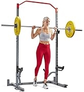 Sunny Health & Fitness PowerVersa Series All-In-One Strength Training Squat Rack And Bench Power ...