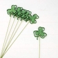 Glittered Shamrock Picks