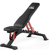 FLYBIRD Weight Bench, 1100LBS Weight Capacity Strength Training Bench Heavy-duty Adjustable Worko...