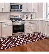 WISELIFE Kitchen Mat Cushioned Anti-Fatigue Kitchen Rug, 17.3"x 59" Waterproof Non-Slip Kitchen M...