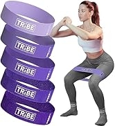 Fabric Resistance Bands for Working Out - Booty Bands for Women and Men - Exercise Bands Resistan...