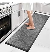 WISELIFE Kitchen Mat Cushioned Anti Fatigue Floor Mat,17.3"x60", Thick Non Slip Waterproof Kitche...