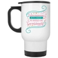 14 Oz White Travel Mug