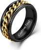 Cuban Link Chain Ring-Gold