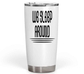 20 Oz White Fat Tumbler