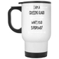 14 Oz White Travel Mug