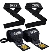 Heavy Duty Wrist Wraps and Lifting Straps - 21" Wrist Wraps for Weightlifting Men and 24" Wrist S...