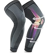 Full Leg Sleeve by Beister, Knee Braces for Knee Pain Women & Men, Knee Compression Sleeves, Knee...