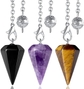 02 Amethyst,tiger's Eye,black Obsidian