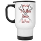 14 Oz White Travel Mug