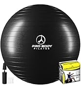 ProBody Pilates Ball Exercise Ball Yoga Ball, Multiple Sizes Stability Ball Chair, Large Gym Grad...