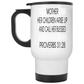 14 Oz White Travel Mug