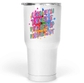 30 Oz White Large Tumbler