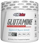 EHPlabs L Glutamine Powder Amino Acids - L-Glutamine Supplement for Gut Health (500g) Improves Mu...