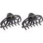 Wavy Teeth In Black (Pack of 2)