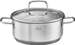 Low Casserole Pot w/ Glass Lid - 8 in.