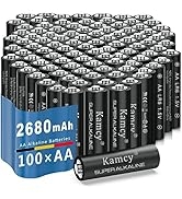 KAMCY AA Batteries 100 Pack, Double A Battery with Ultra Long-Lasting Power, 1.5V High-Performanc...