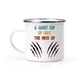 12 Oz White Camping Mug