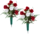 Rose and Carnation, Set of 2