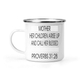 12 Oz White Camping Mug