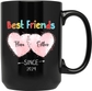 Best Friends Black Mug #1