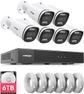 8CH 4K CCTV System with 6pcs Cameras