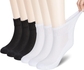 White & Black(ankle Sock,3 Pairs/Color)