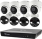 16 Channel Bullet and Dome Camera Security System