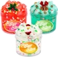 3 Pack Christmas Clear Slime Set