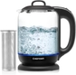 1.7L - Glass Electric Kettle ﻿w/ Tea Infuser